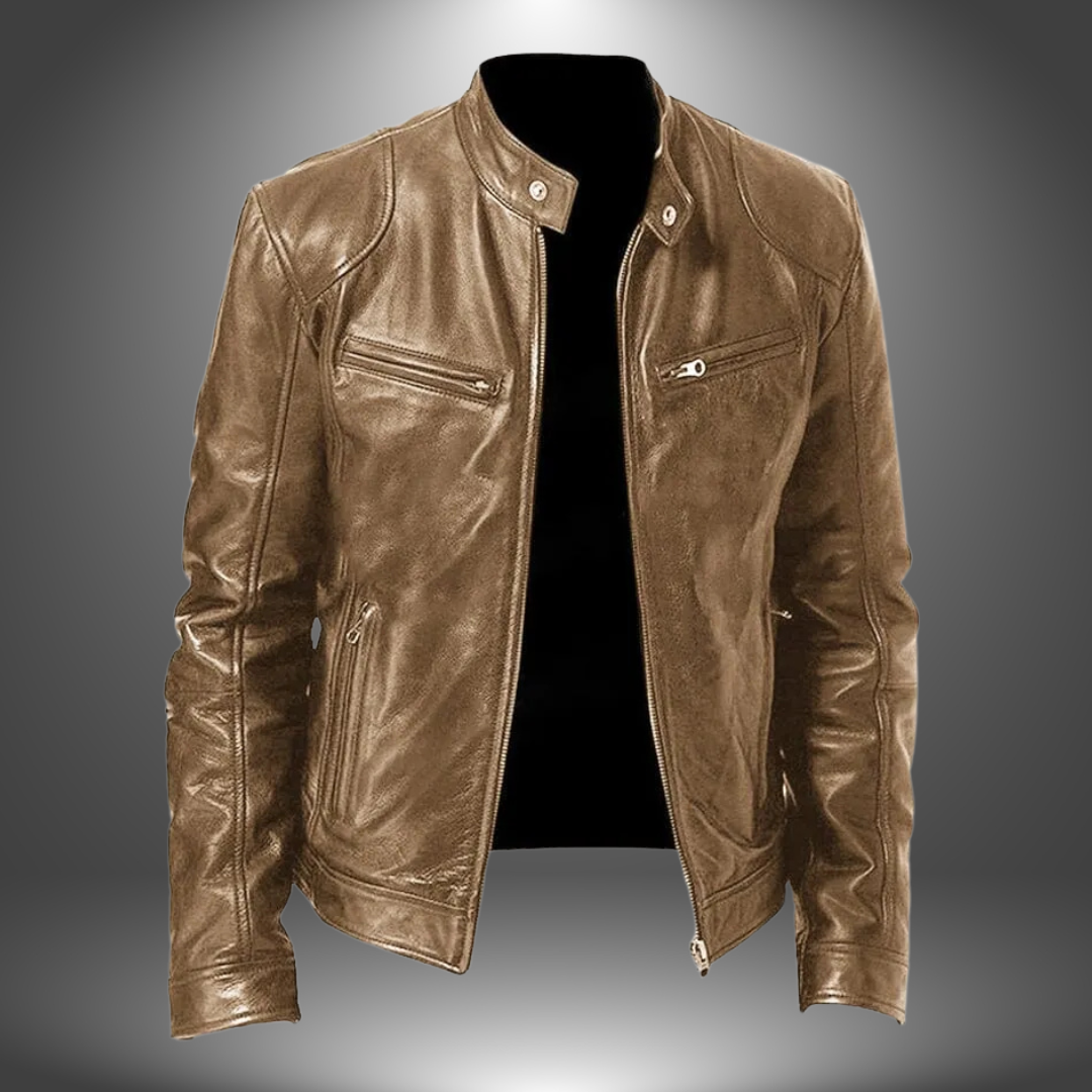 Azel | Chaqueta Efecto Cuero Artesanal para Hombre