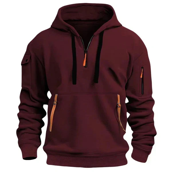 Sudadera capucha hombre elegante y cálida
