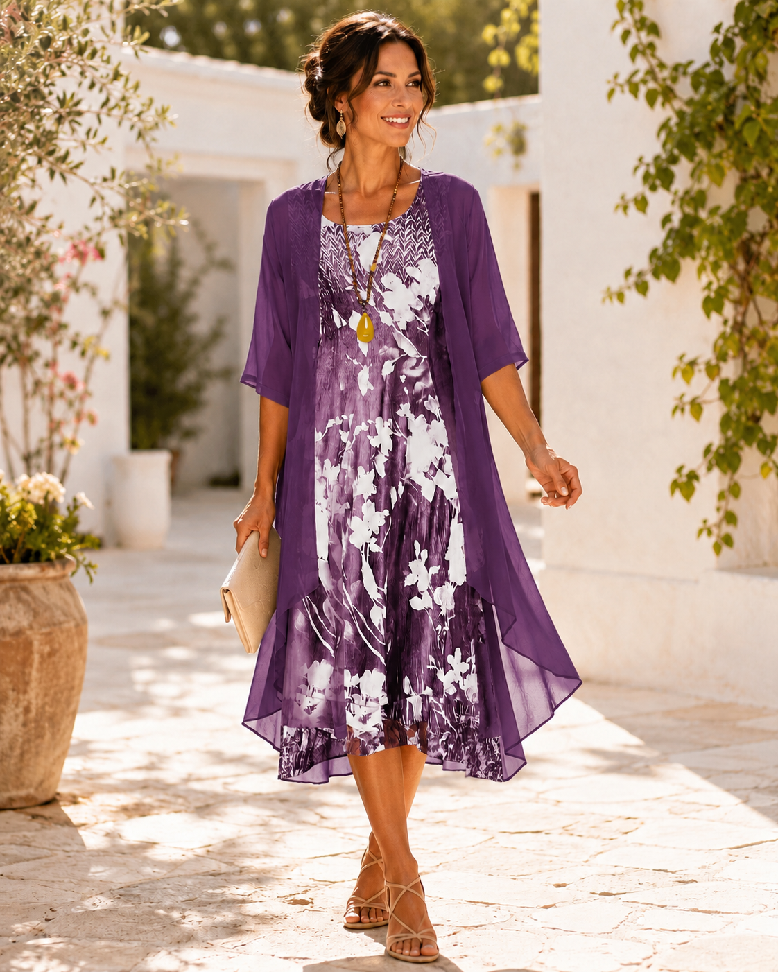 Olivia | Vestido Fluido de Dos Capas para Mujer