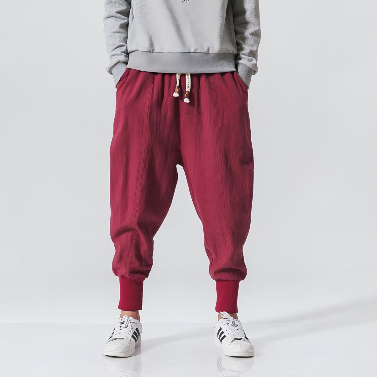 Pantalón harem hombre algodón ultra cómodo