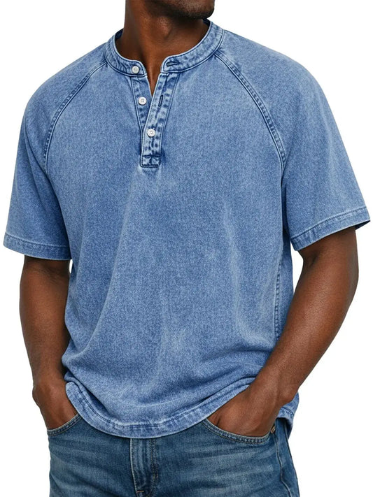 Camisa vintage hombre con cuello abotonado