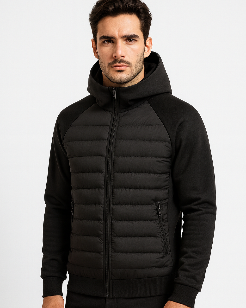 Chaqueta softshell acolchada con capucha para hombre - Gonzalo
