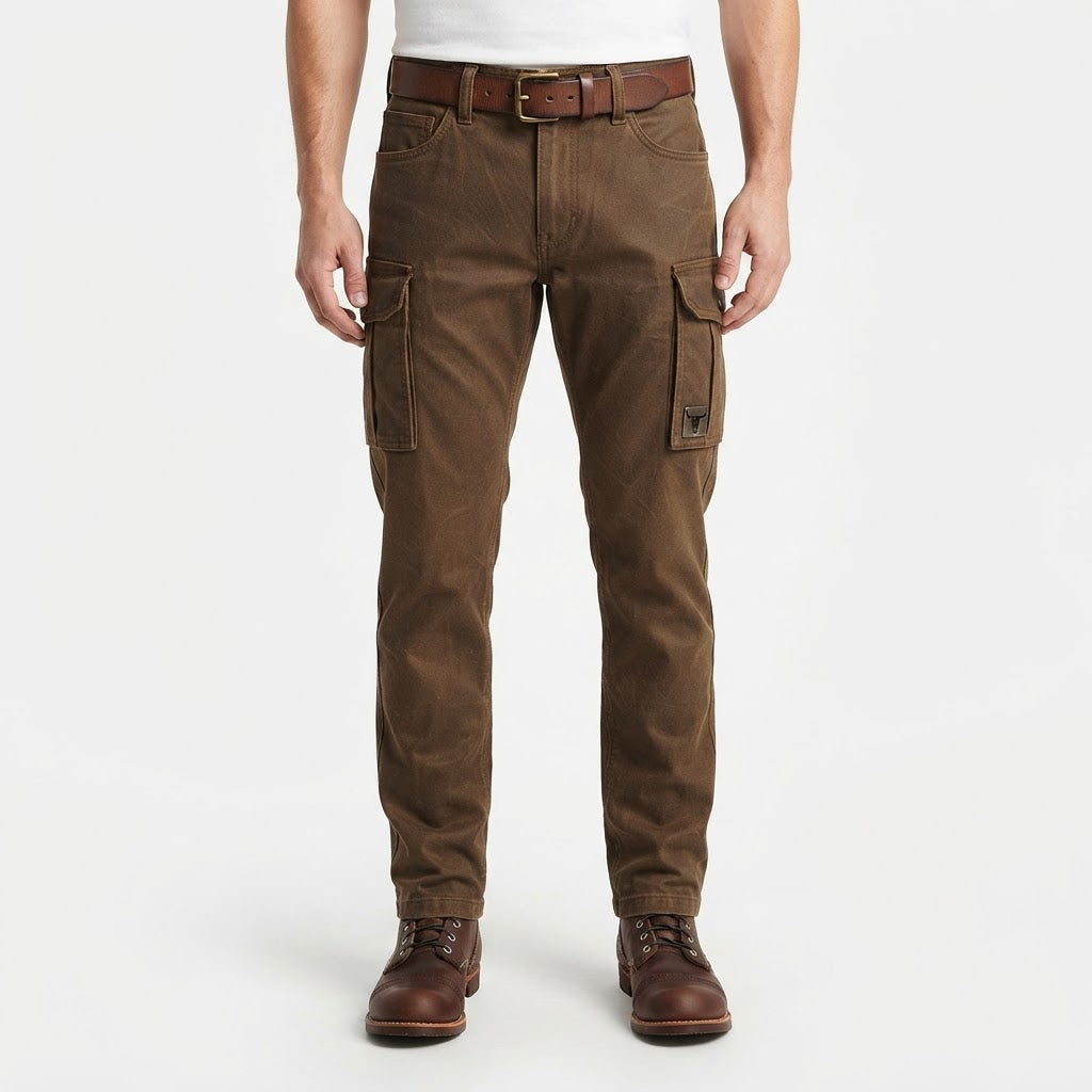 Pantalón utility forrado para hombre en marrón oscuro - Ignacio