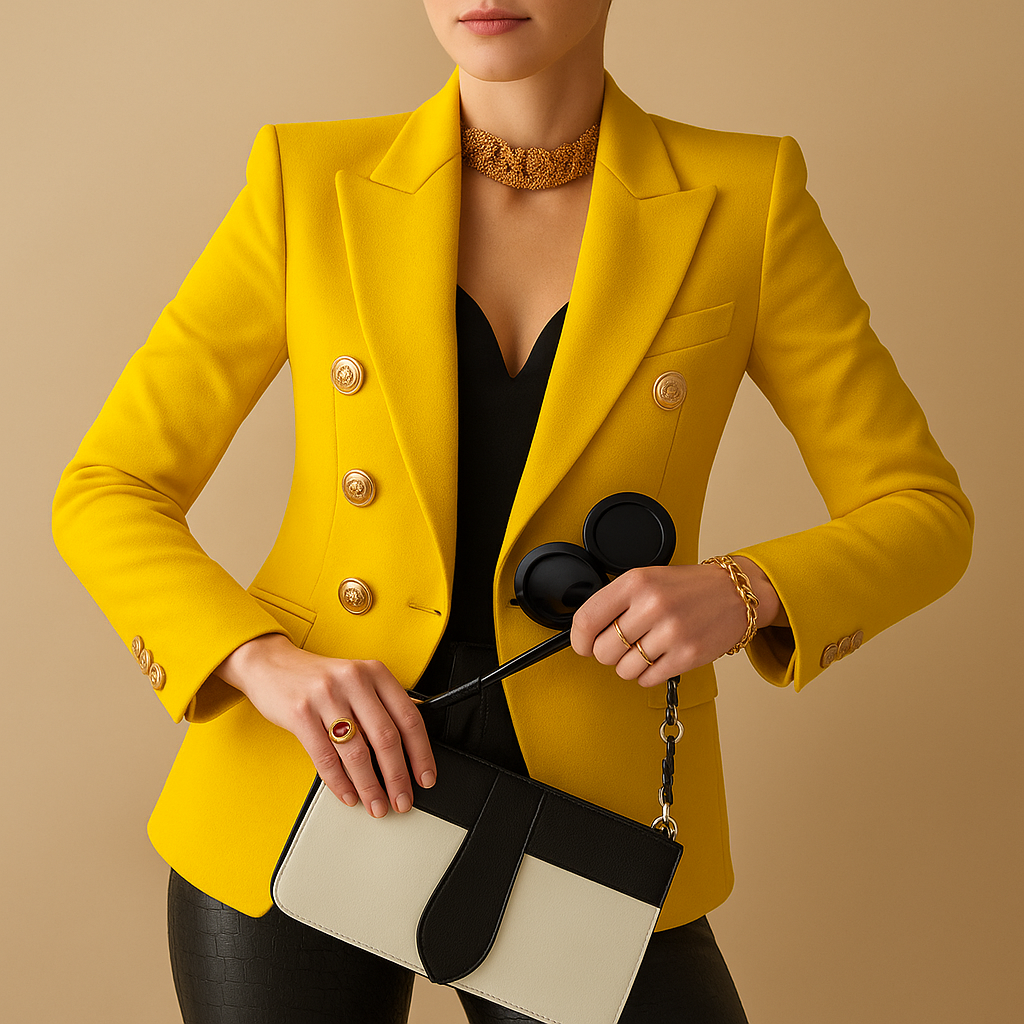Blazer Larga de Mujer de Corte Recto - vista 5