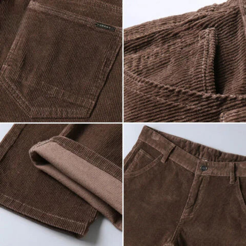 Severino | Pantalón de Pana Clásico de Corte Recto para Hombre