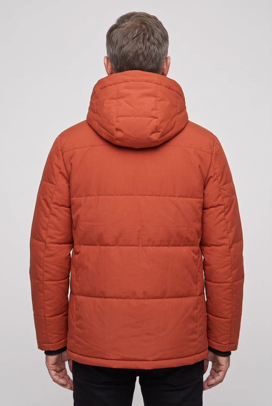 Parka acolchada de hombre con capucha - imagen 2