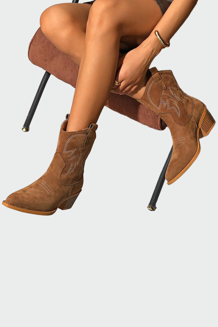 Magdaléna | Botines Western Efecto Piel
