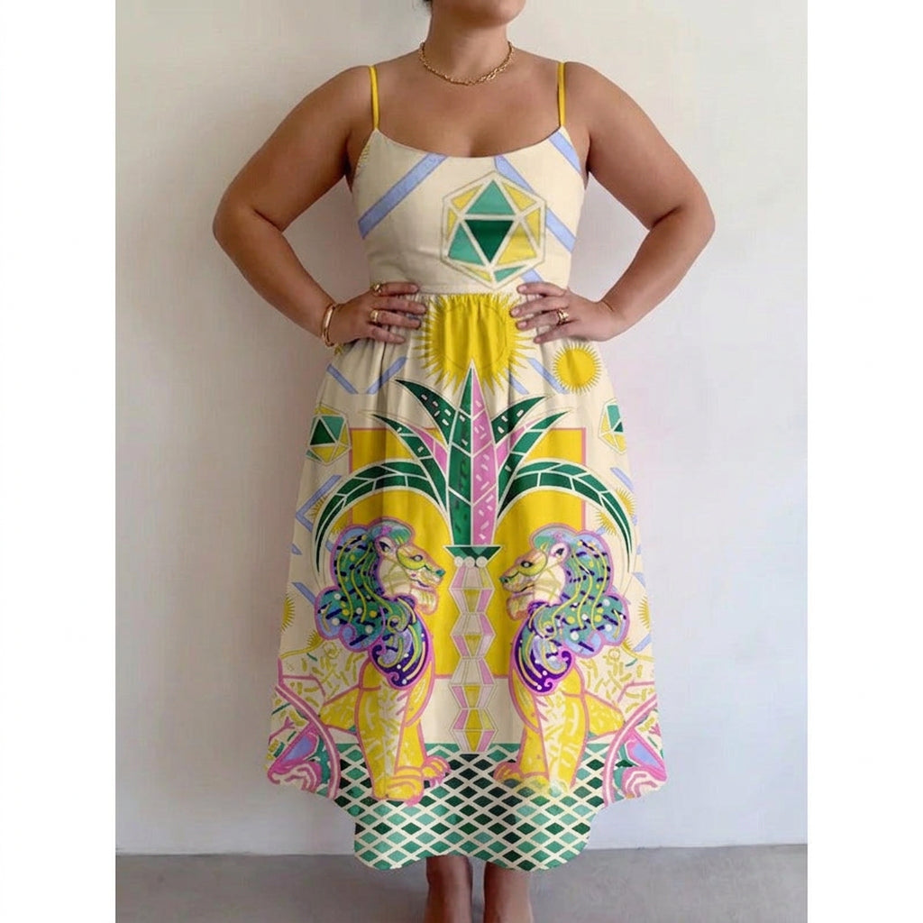 Zephyrelle | Sun Temple Vestido Midi