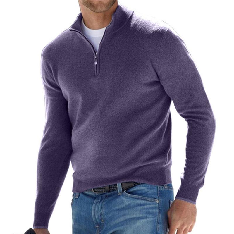 Jersey media cremallera hombre punto confort