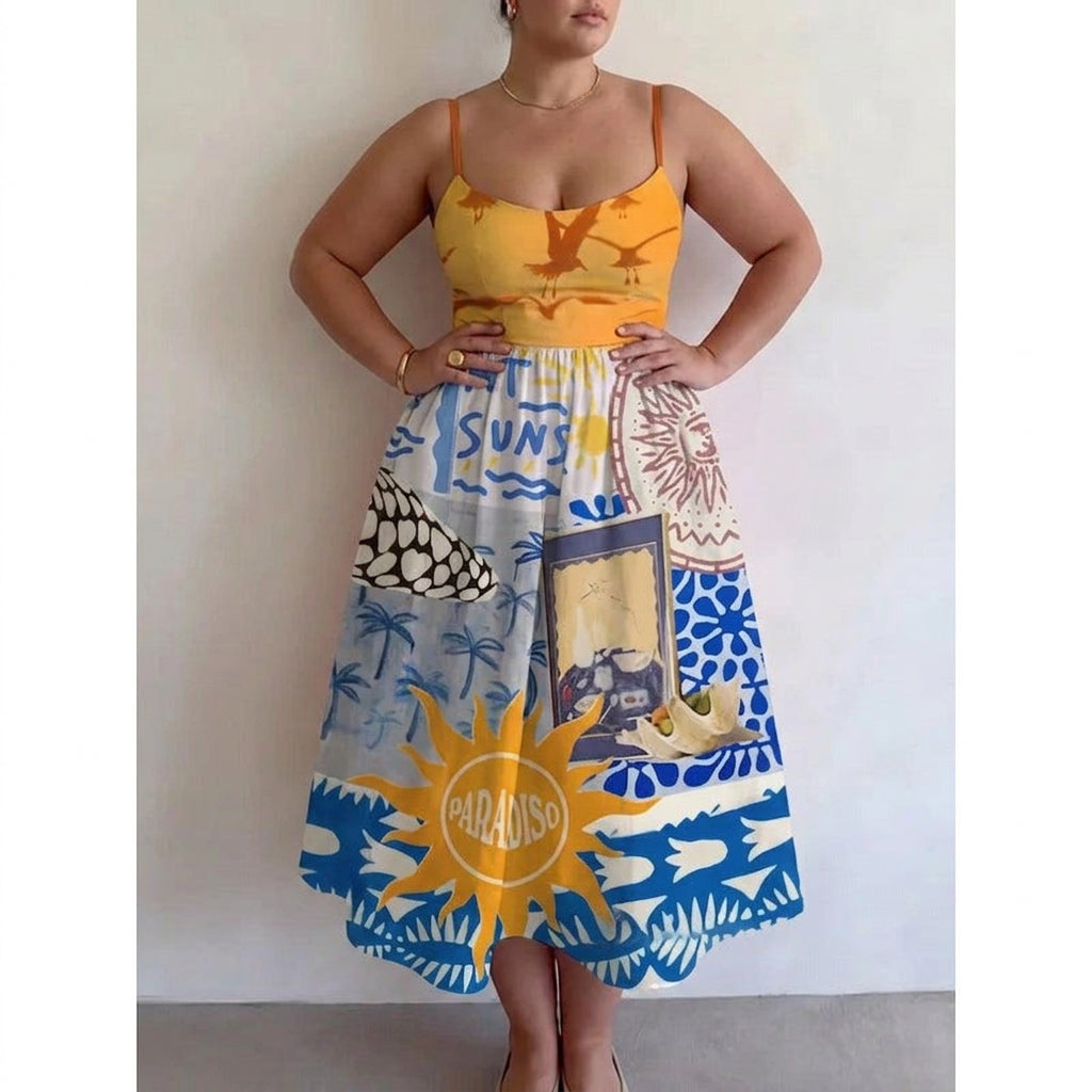 Calyndra | Paradise Sun Vestido Midi