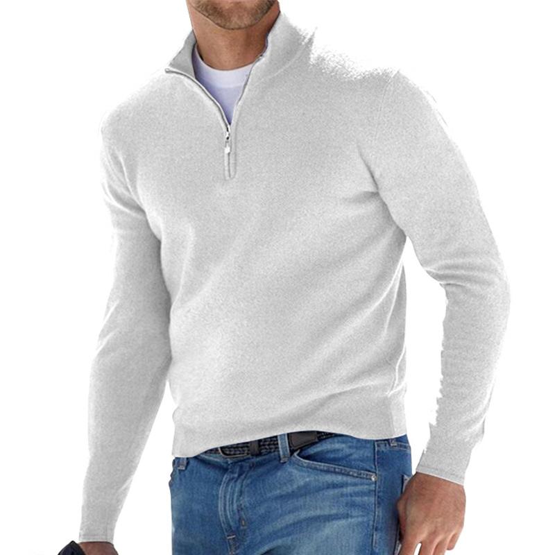 Jersey media cremallera hombre punto confort