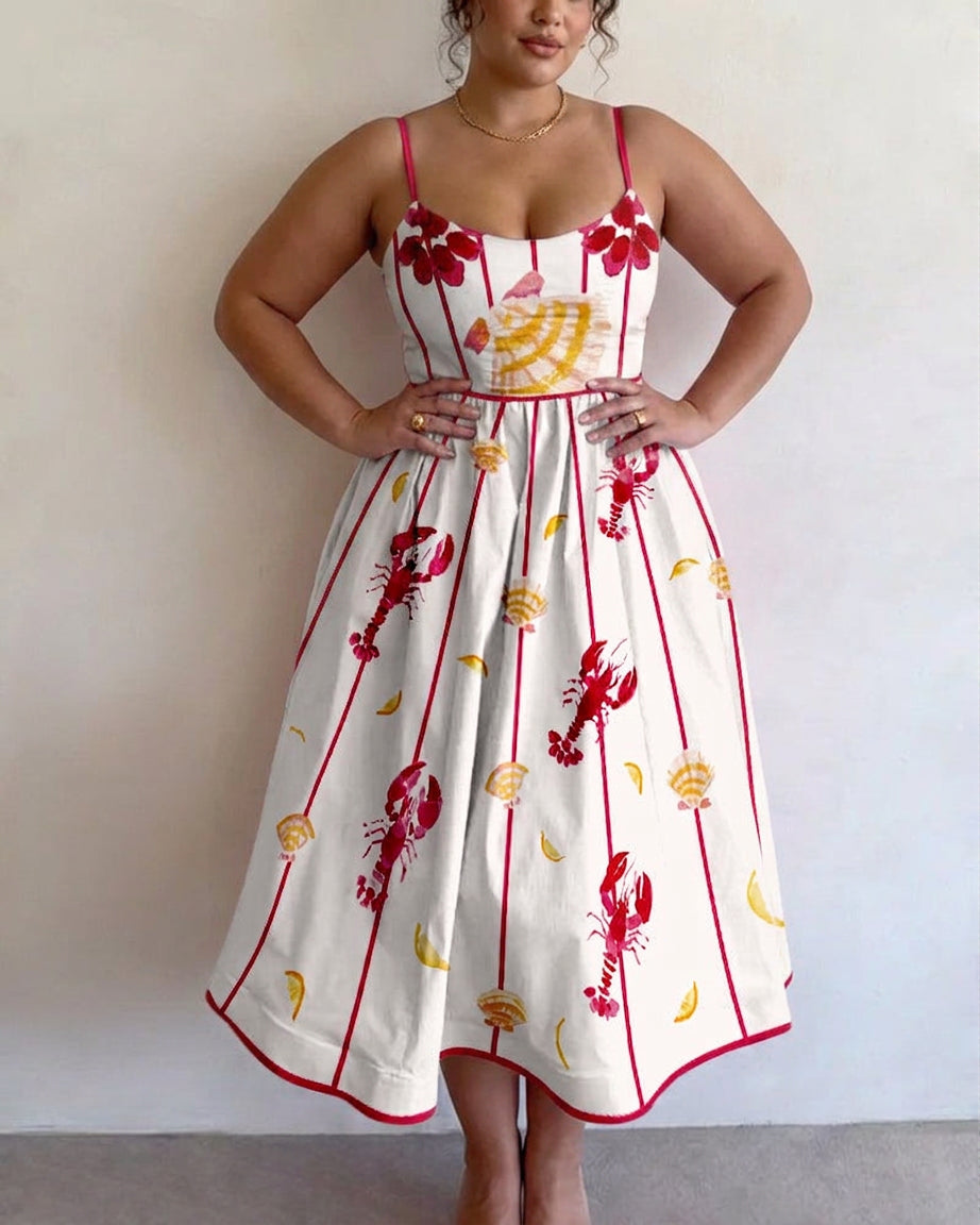 Brielle | Seaside Charm Vestido Midi