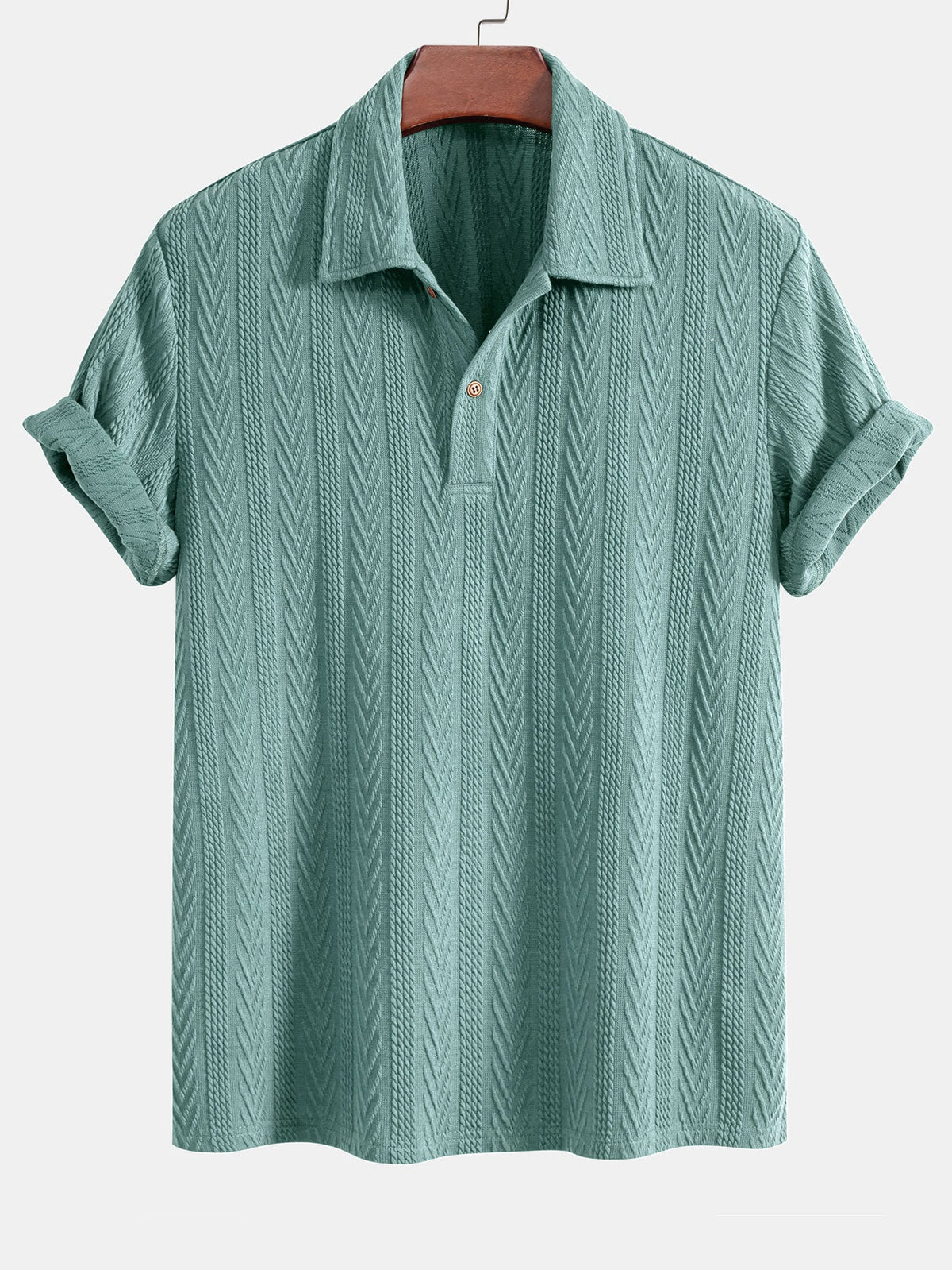 Polo de Punto Jacquard Geométrico