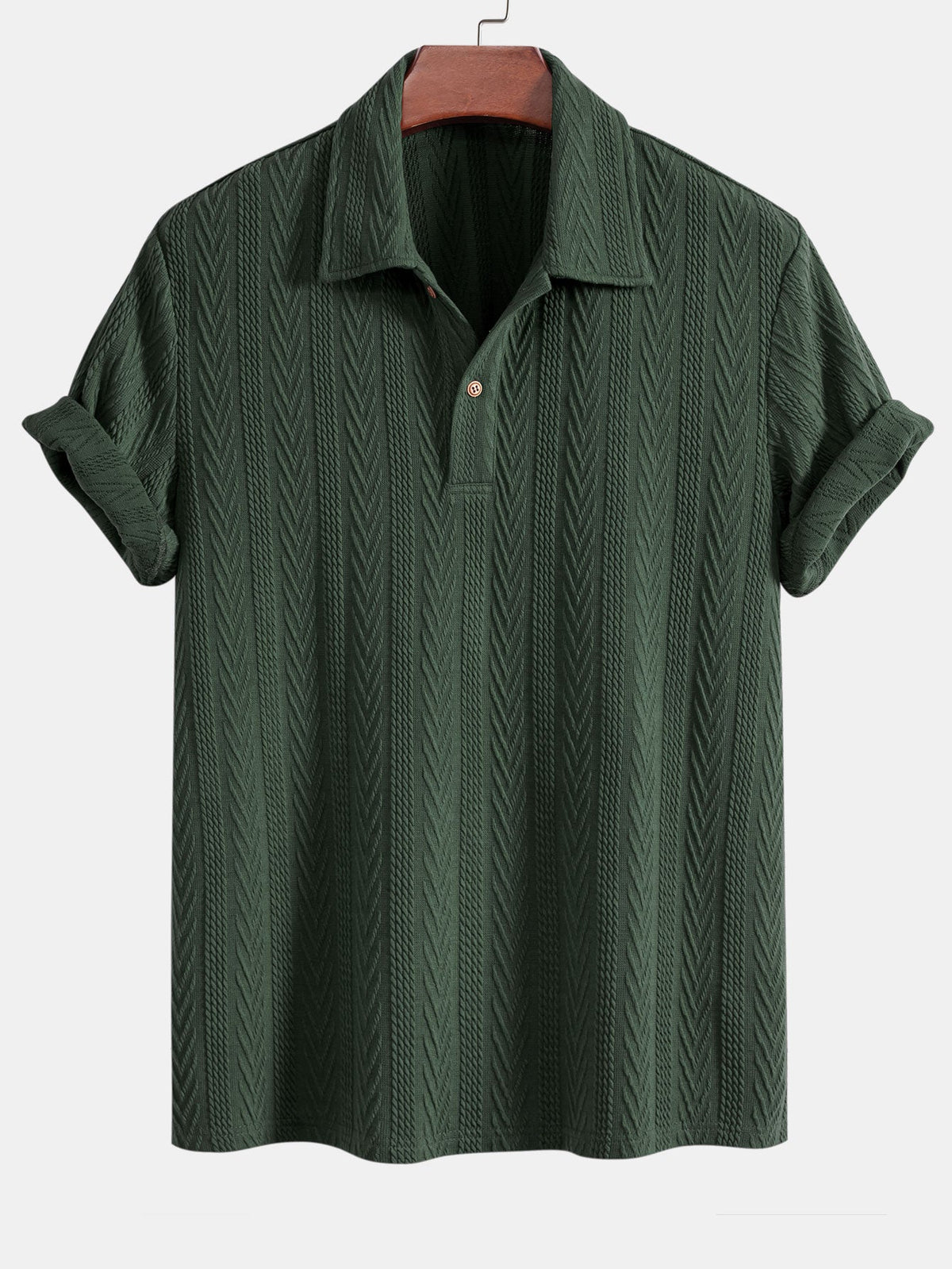 Polo de Punto Jacquard Geométrico