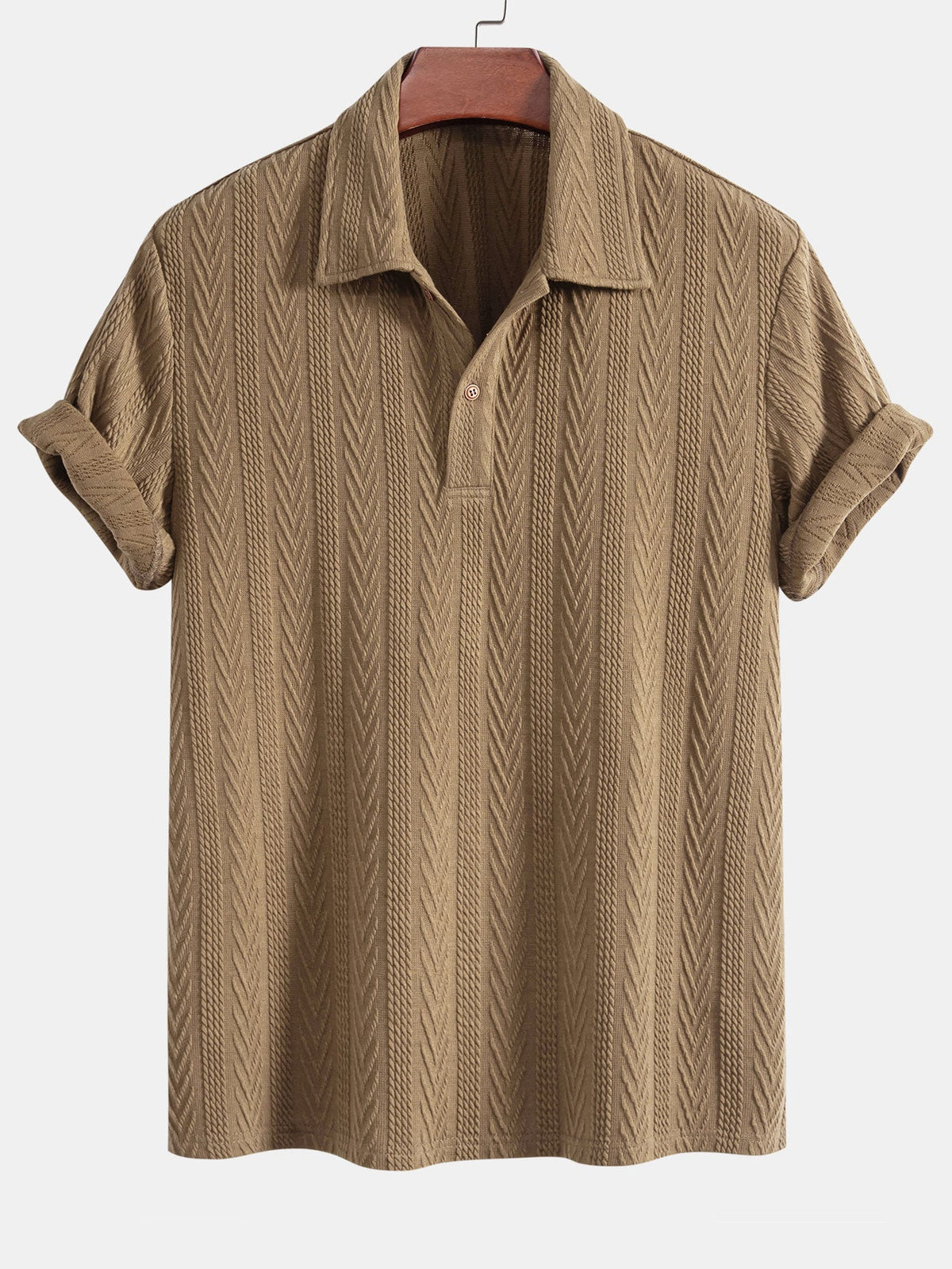 Polo de Punto Jacquard Geométrico