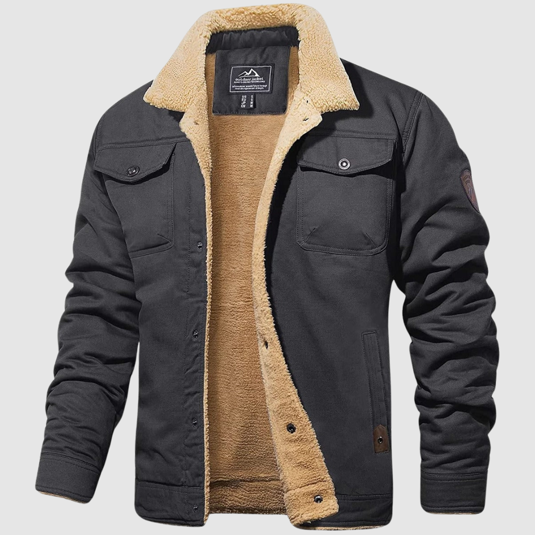 Bomber robusta hombre con forro cálido interior