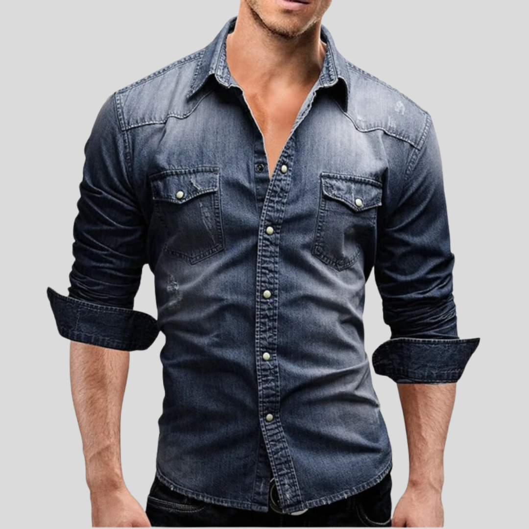 Azel | Camisa de Denim de Estilo Moderno