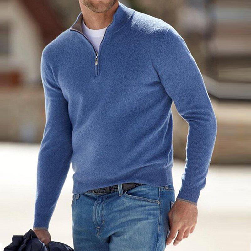 Jersey media cremallera hombre punto confort