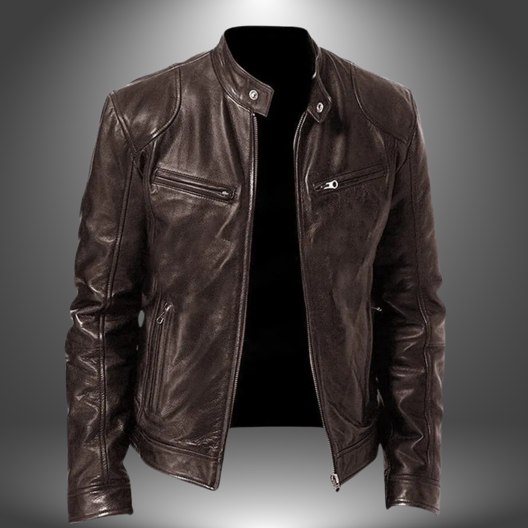 Azel | Chaqueta Efecto Cuero Artesanal para Hombre