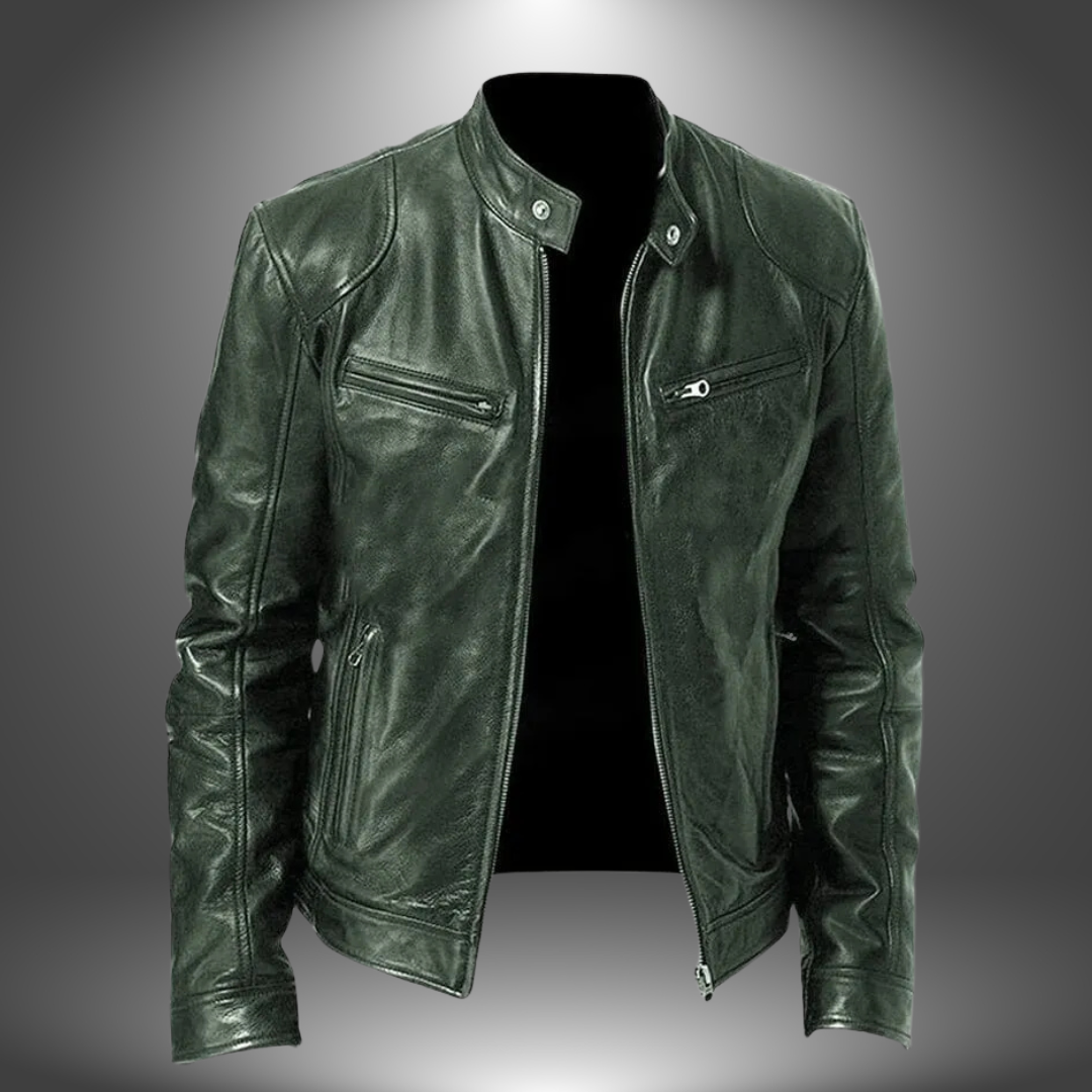 Azel | Chaqueta Efecto Cuero Artesanal para Hombre