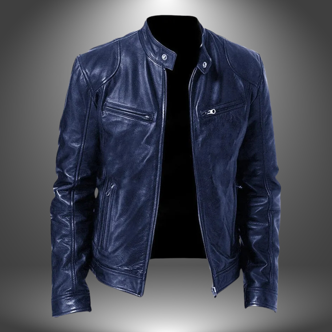 Azel | Chaqueta Efecto Cuero Artesanal para Hombre