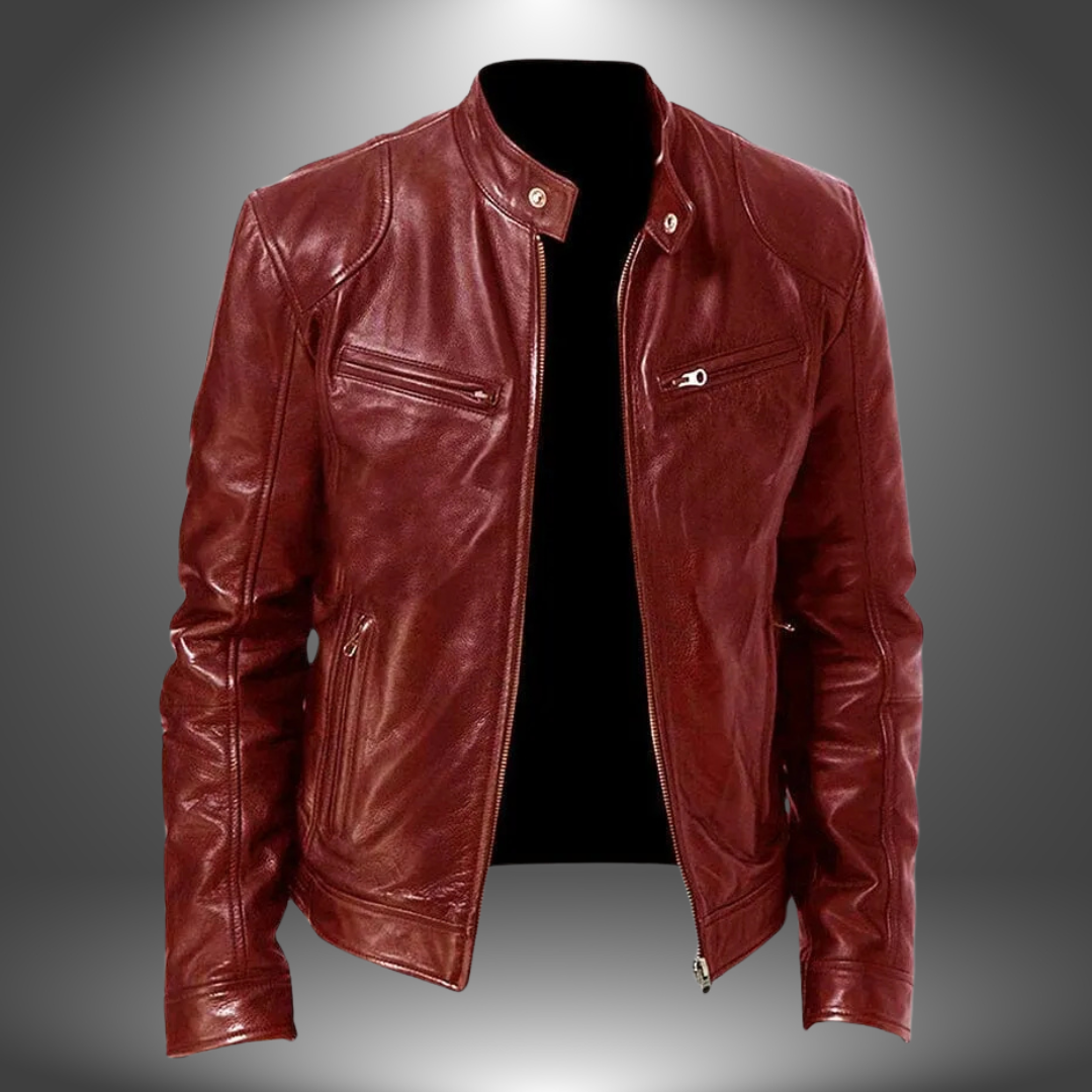 Azel | Chaqueta Efecto Cuero Artesanal para Hombre