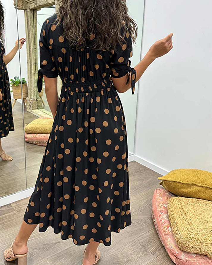 Valentina | Vestido Moderno de Lunares