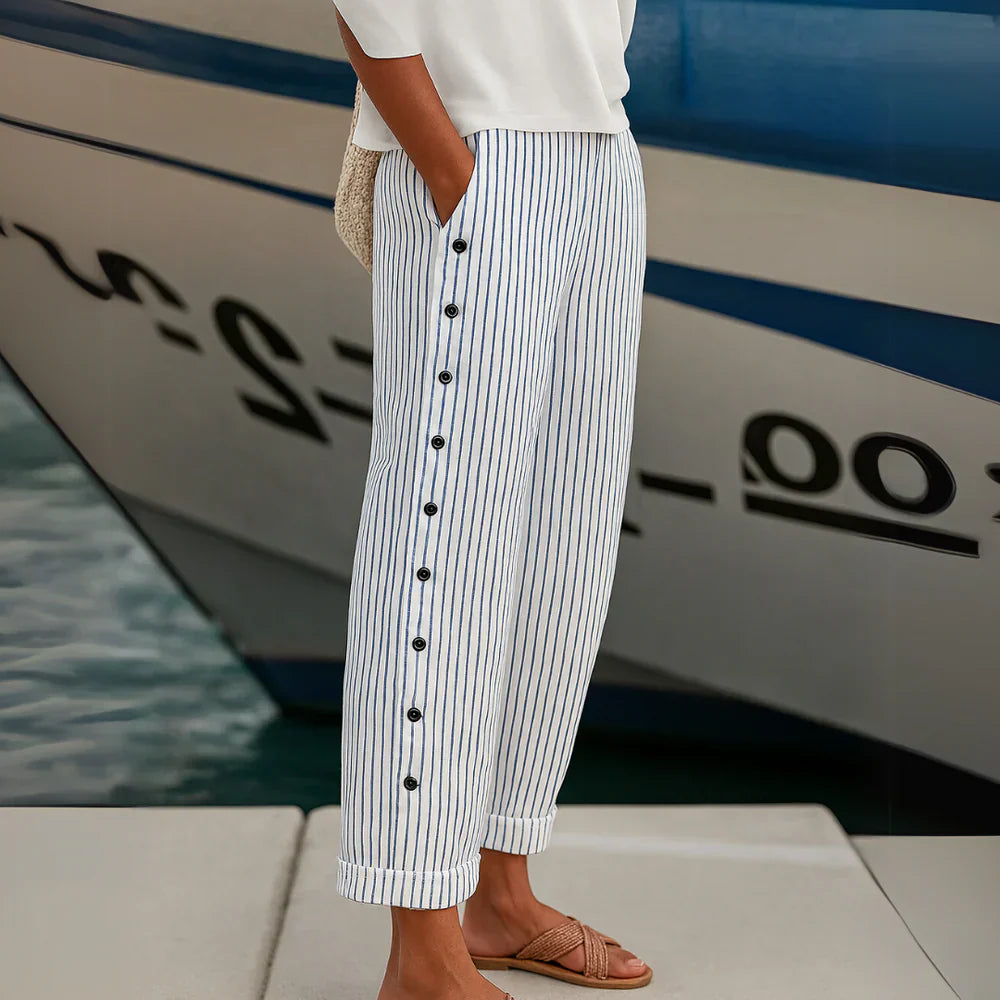 Rea | Pantalones Casuales Cómodos a Rayas