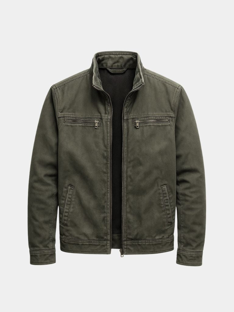 Chaqueta campo vintage mujer verde oliva militar