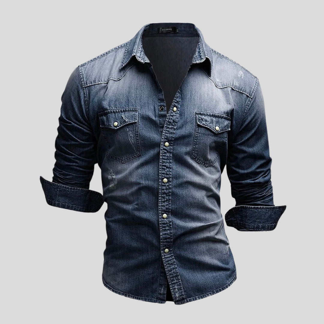 Azel | Camisa de Denim de Estilo Moderno