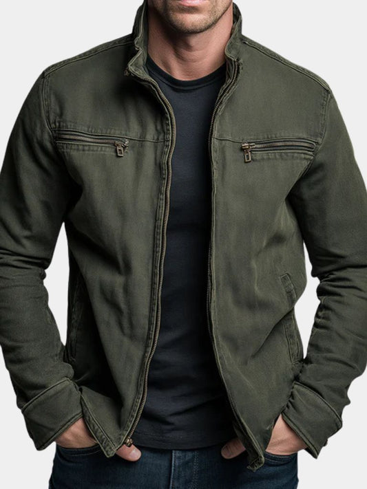 Chaqueta campo vintage mujer verde oliva militar