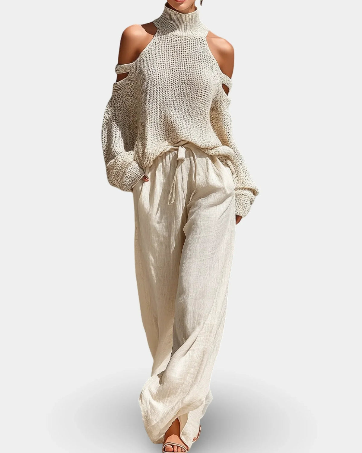 Camile | Conjunto de Moda de Punto y Pantalón
