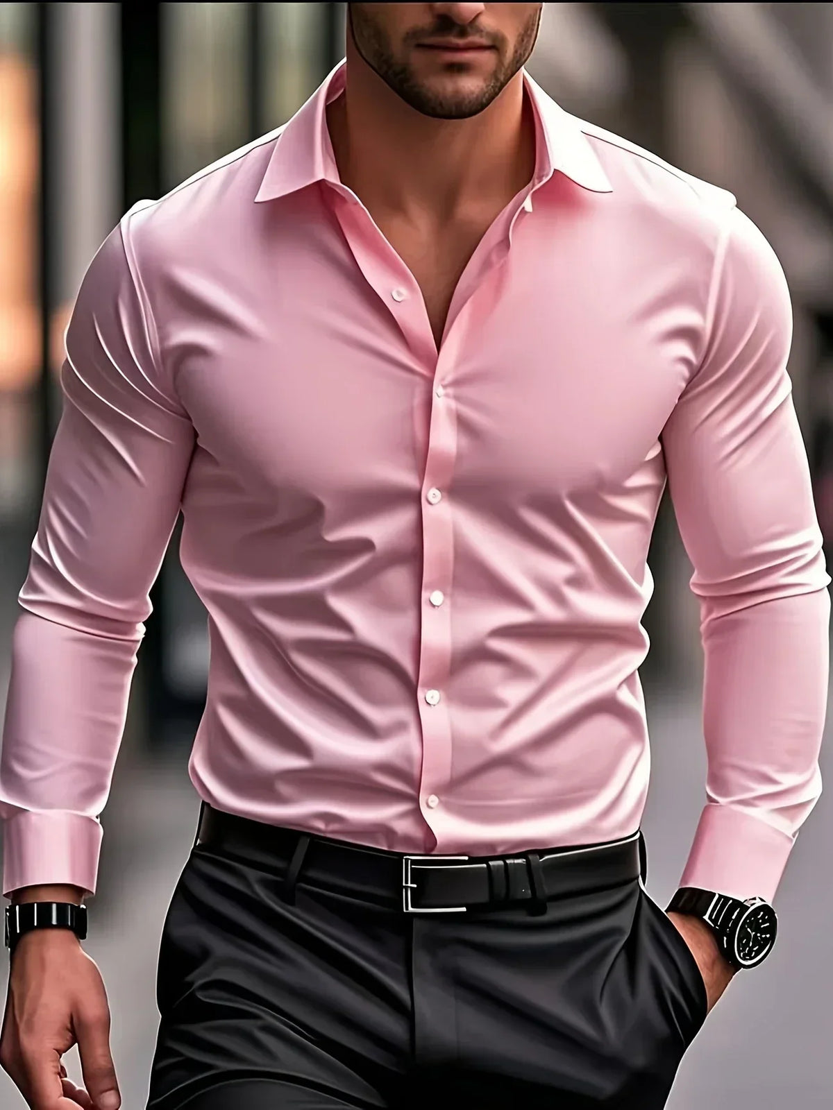 Azel | Camisa Elegante de Manga Larga con Botones