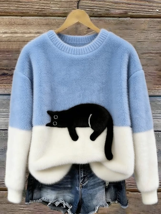 Jersey oversize mujer suave con motivo divertido