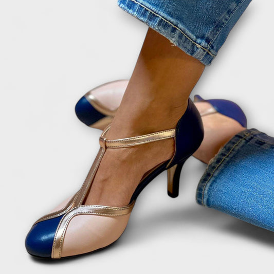 Clara | Tacones T-strap Vintage Clásicos