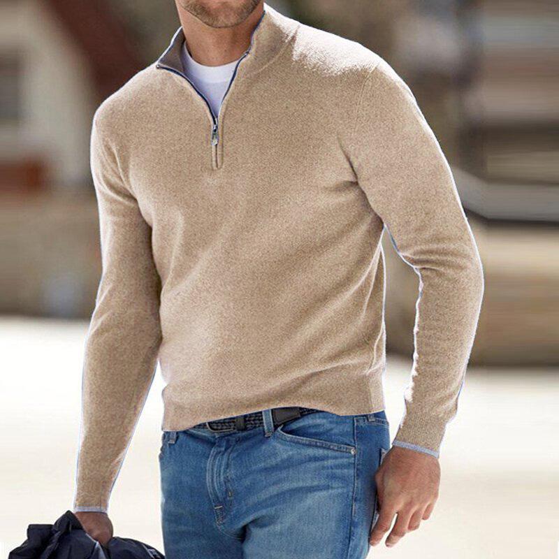Jersey media cremallera hombre punto confort