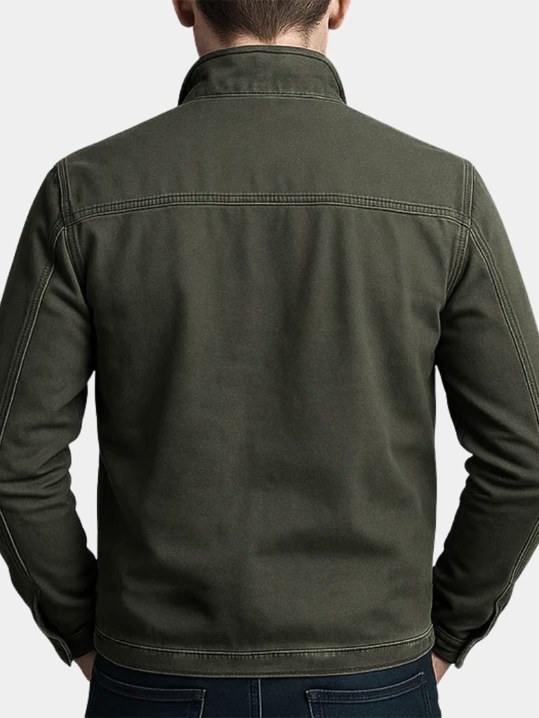 Chaqueta campo vintage mujer verde oliva militar