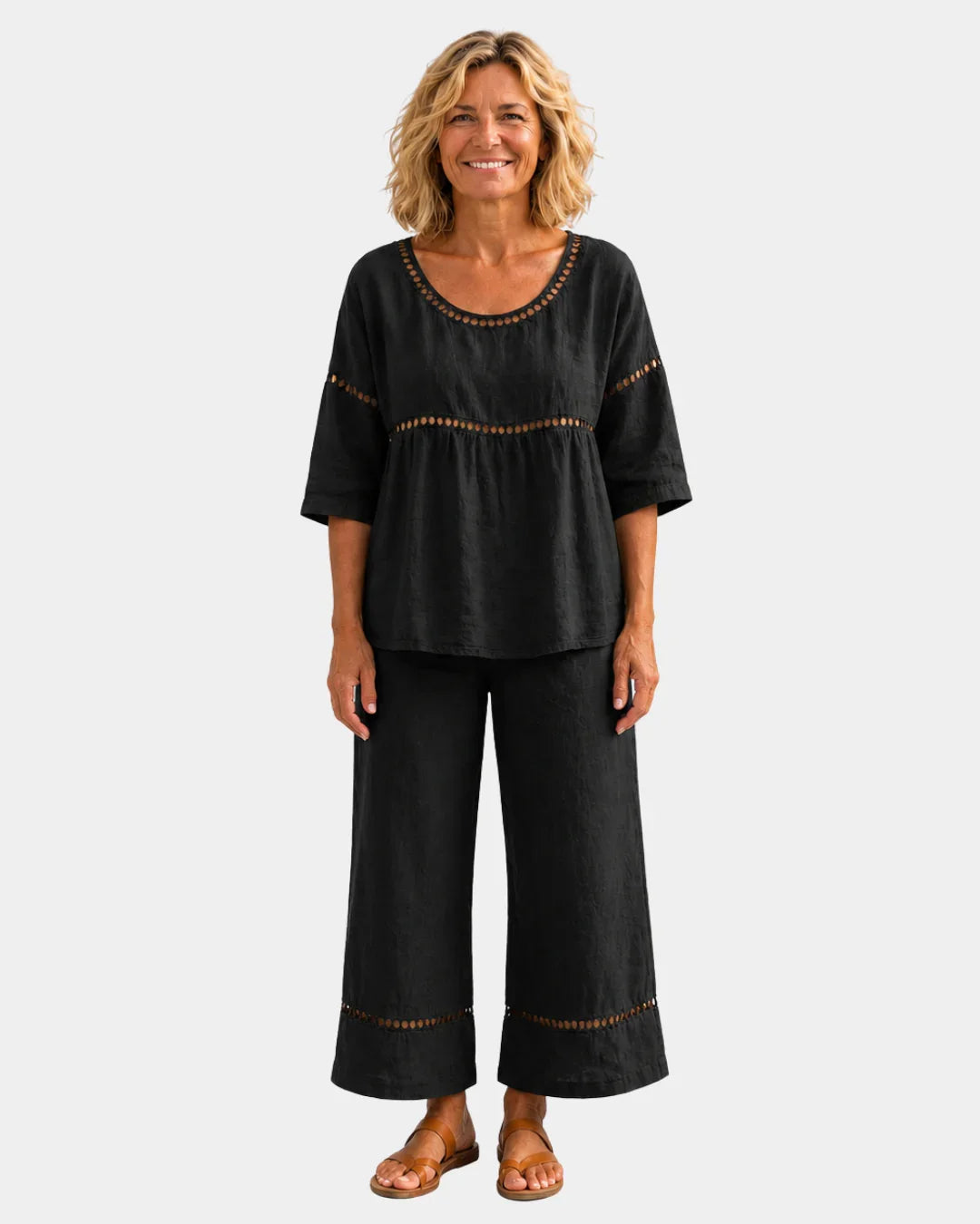 Bonne | Conjunto Fresco con Blusa y Pantalón de Juego