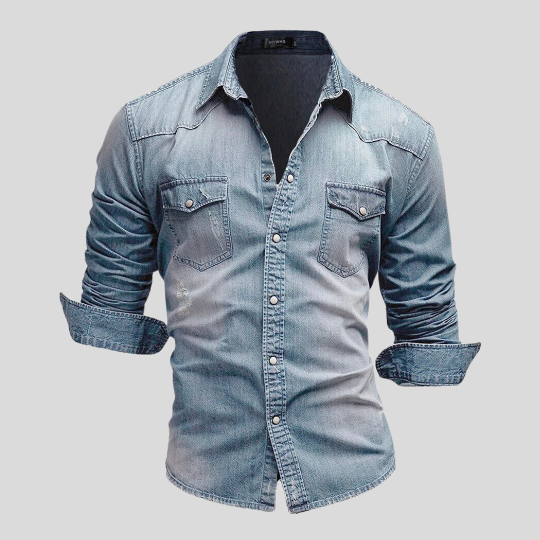 Azel | Camisa de Denim de Estilo Moderno