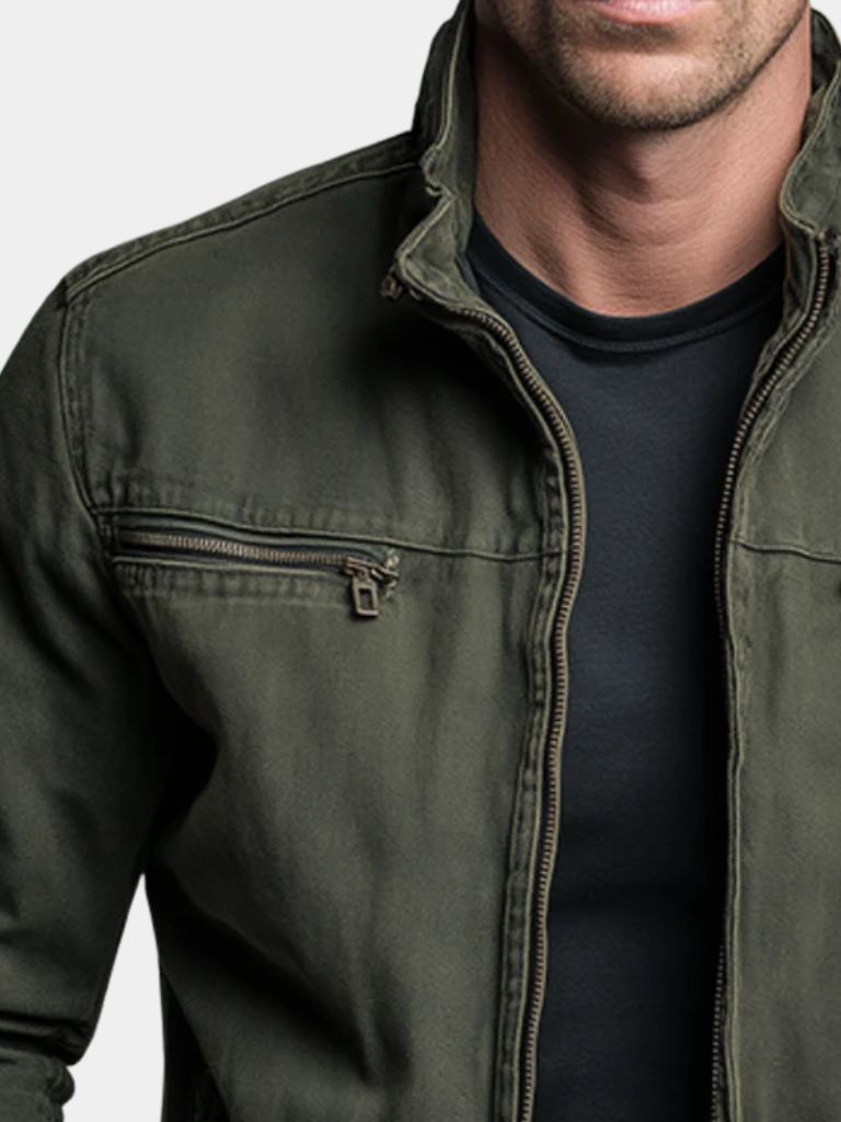 Chaqueta campo vintage mujer verde oliva militar