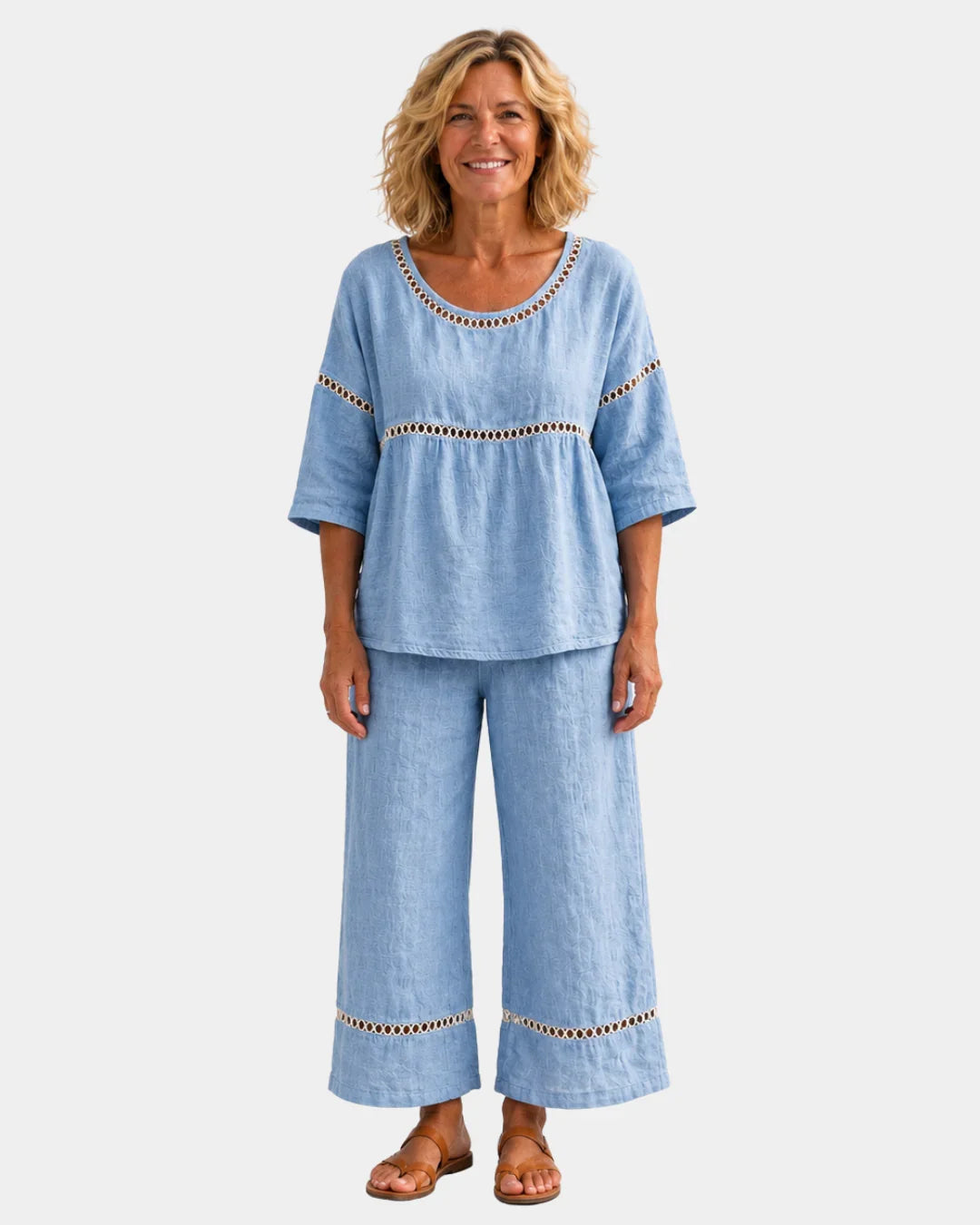 Bonne | Conjunto Fresco con Blusa y Pantalón de Juego