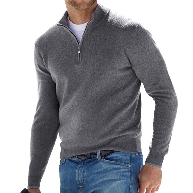 Jersey media cremallera hombre punto confort