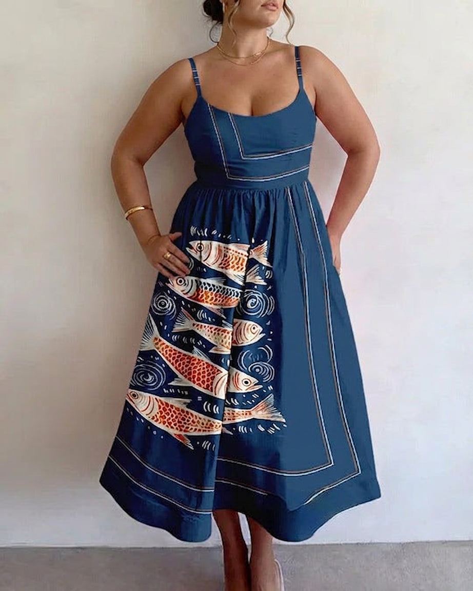 Tinsley | Ocean Tide Vestido Midi