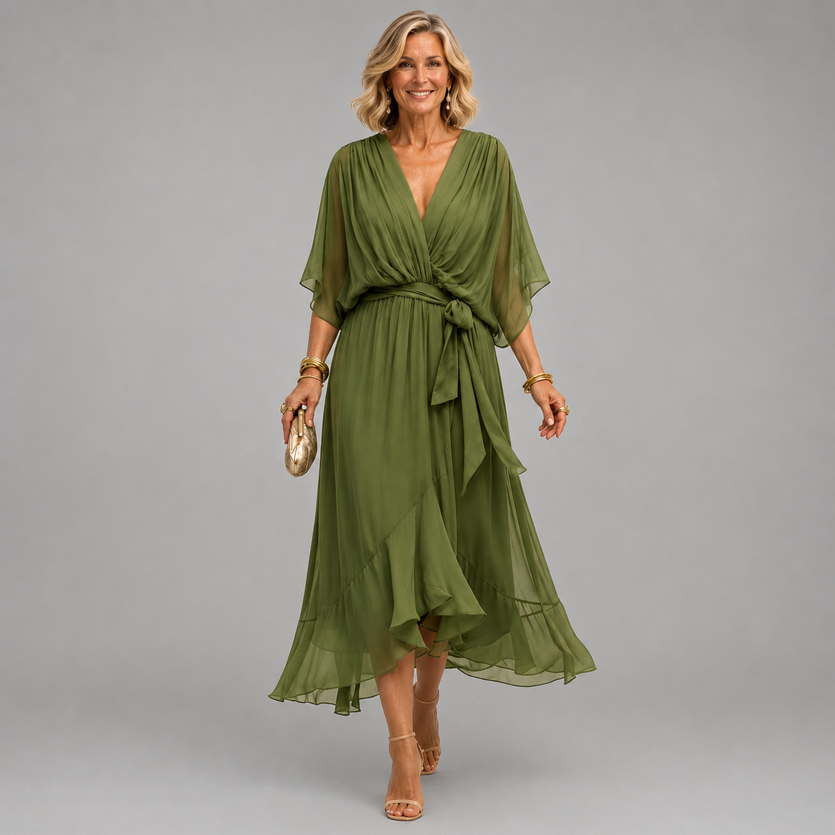 Monica | Vestido con Cuello en V