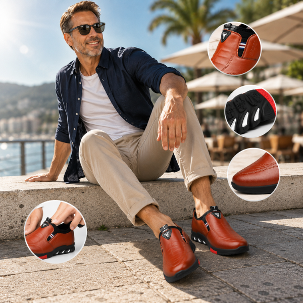 Zapatos elegantes hombre con suela antideslizante