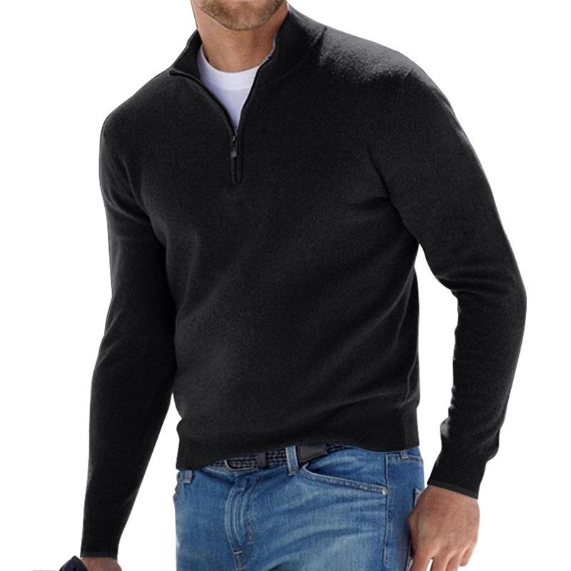 Jersey media cremallera hombre punto confort