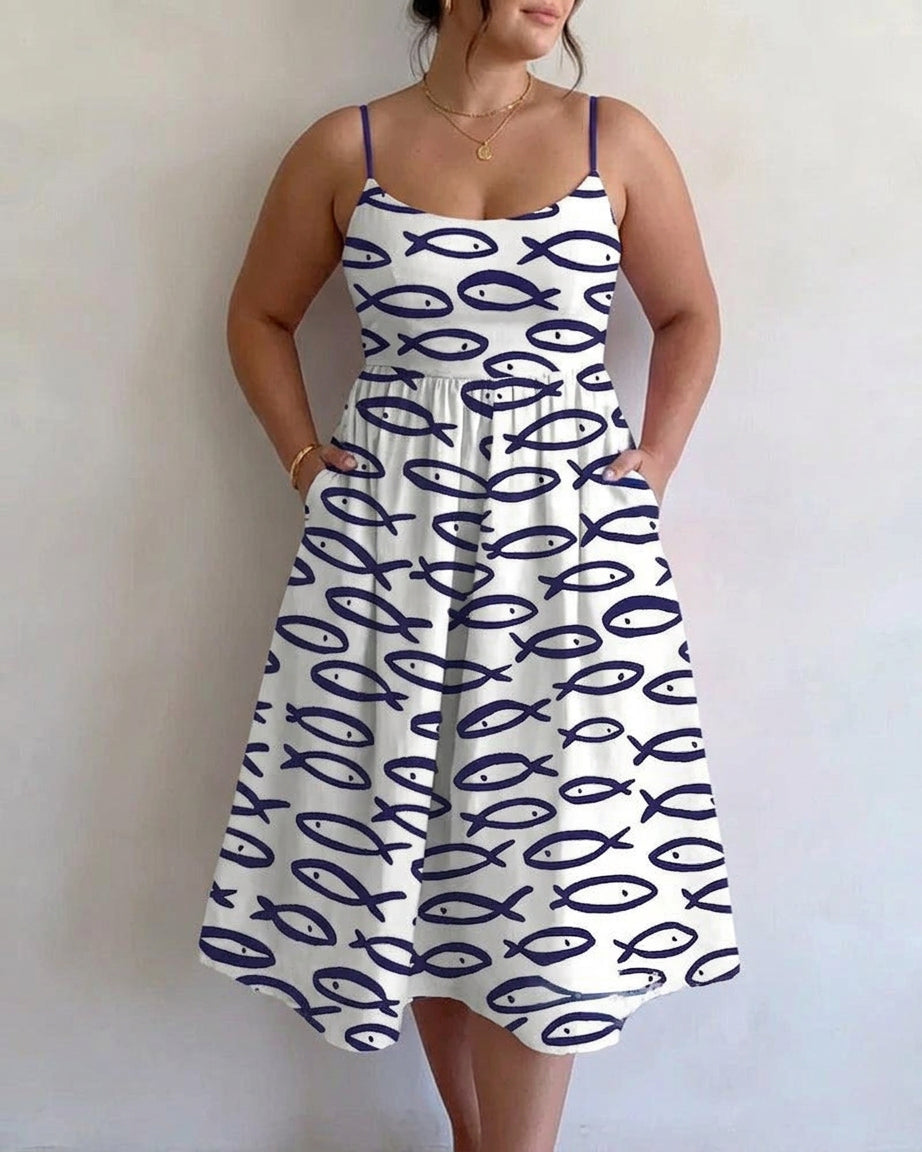 Sablewyn | Coastal Sketch Vestido Midi
