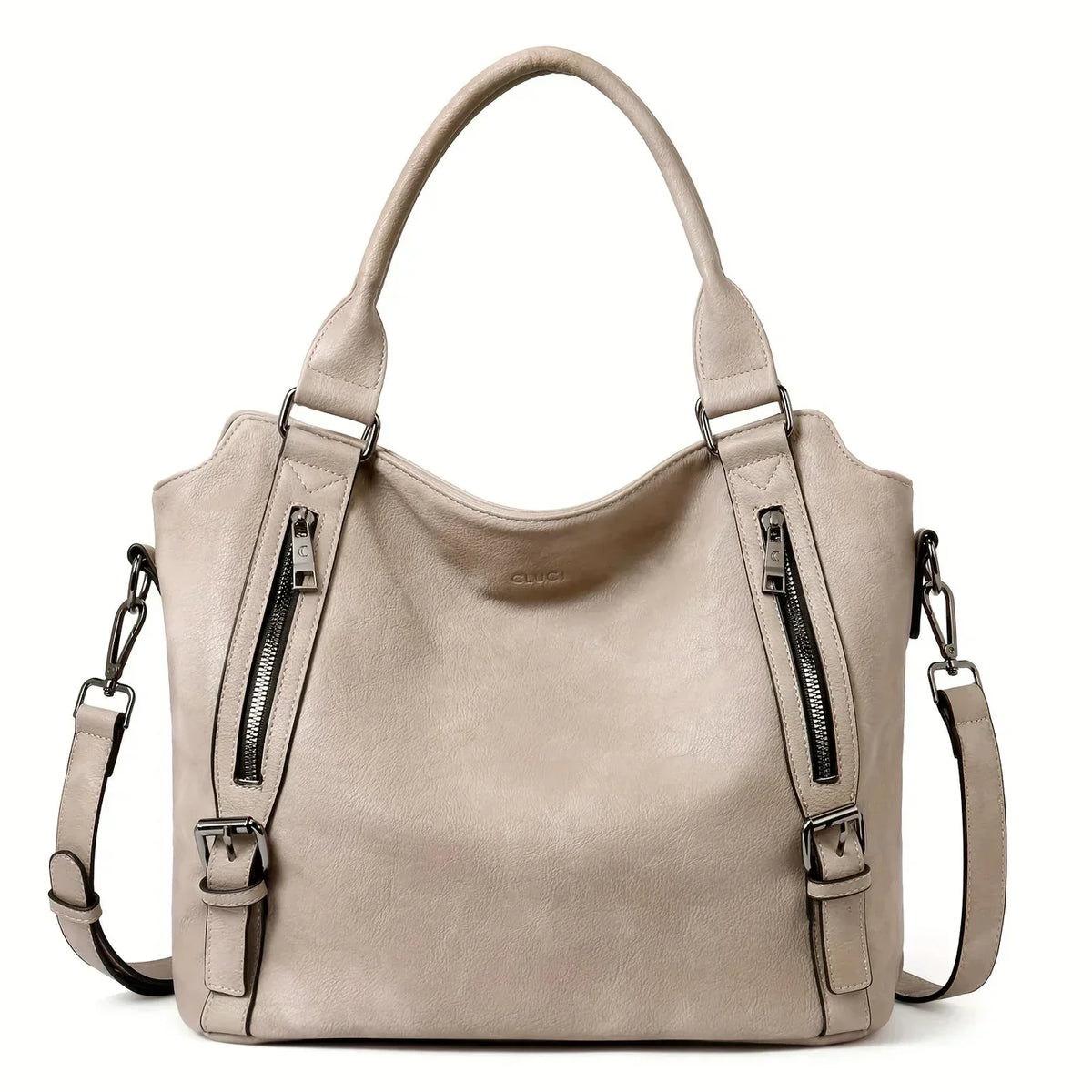 Bolso mujer diario efecto piel organizado