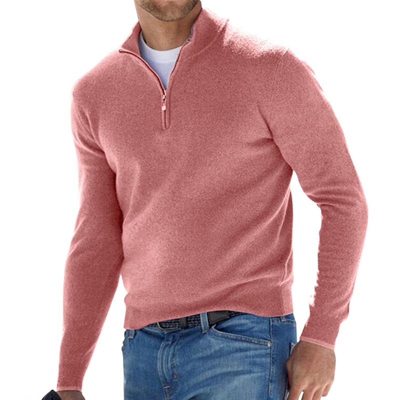Jersey media cremallera hombre punto confort