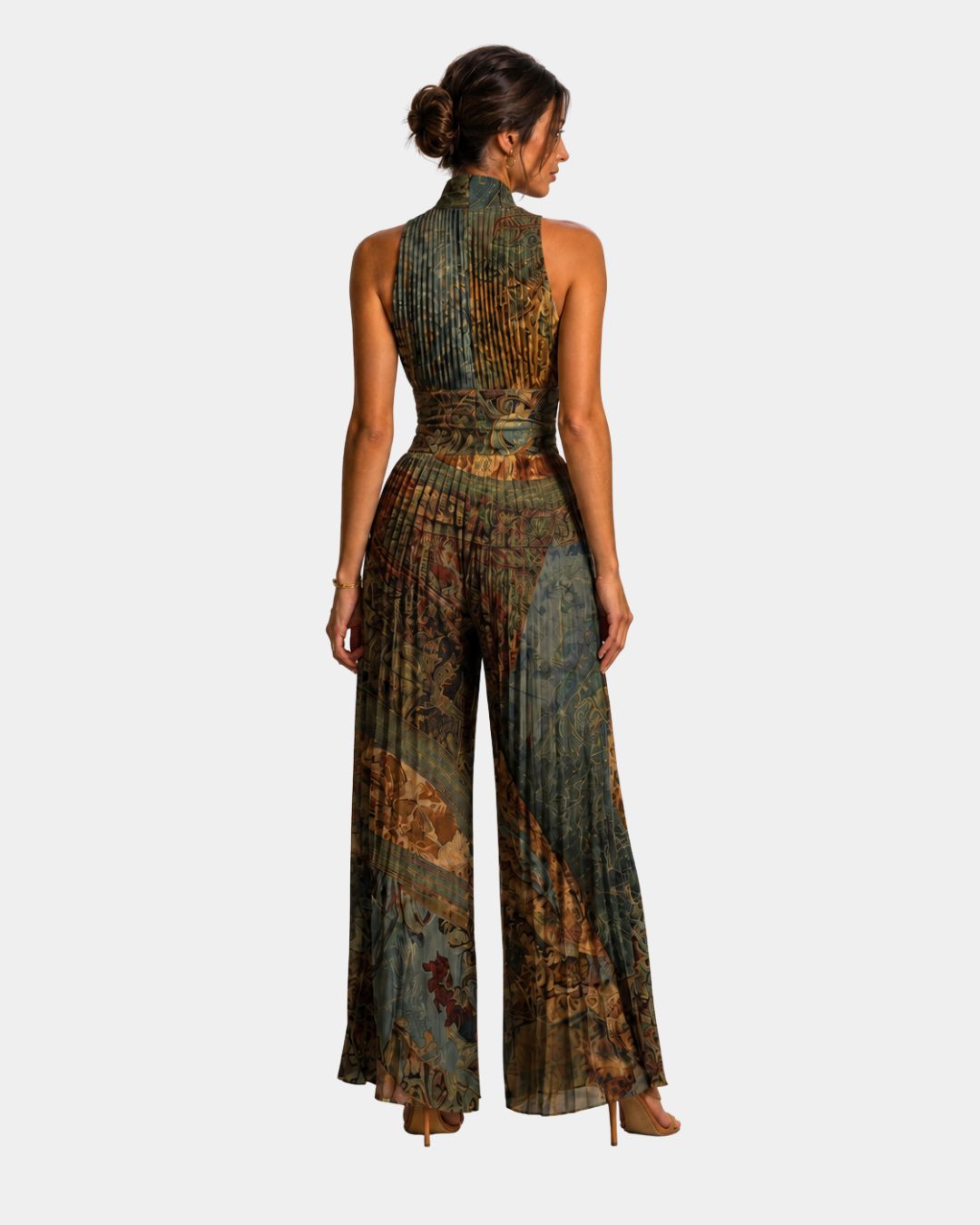 Guénola | Mono Plisado con Estampado